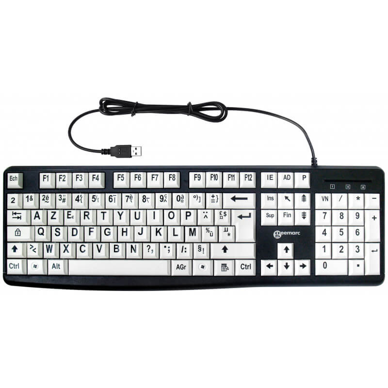 Clavier Confort Visuel V3 Blanc